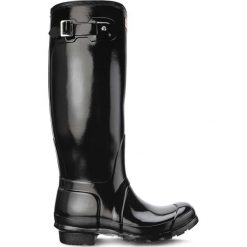 Hunter czarne Women's Original Tall Gloss Black. Czarne kalosze damskie Hunter, bez wzorów. W wyprzedaży za 509,00 zł.