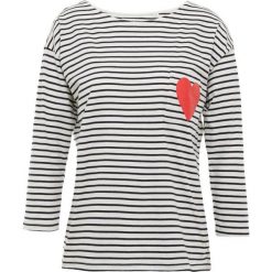 CHINTI & PARKER HEART POCKET TEE Bluzka z długim rękawem cream. Białe bluzki longsleeves marki CHINTI & PARKER, xs, z bawełny. Za 589,00 zł.