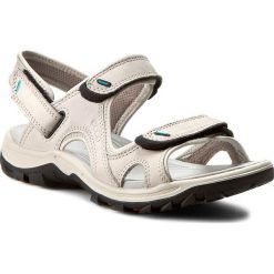 Sandały ECCO - Offroad Lite 82005359766 Gravel/Moon Rock. Brązowe klapki damskie ecco, bez wzorów, ze skóry, sportowe, bez obcasa, bez zapięcia, outdoorowe. Za 449,90 zł.