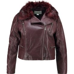 Bomberki damskie: Lost Ink Plus JACKET WITH TRIM Kurtka ze skóry ekologicznej oxblood