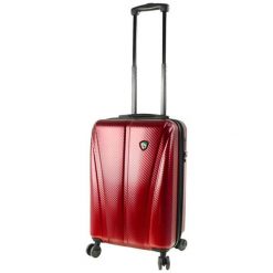Mia Toro Walizka Podróżna m1238/3-S Burgund. Czerwone walizki marki Mia Toro, bez wzorów, eleganckie. Za 375,00 zł.