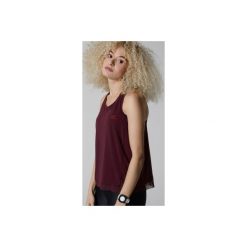 Top do biegania RUN FEEL damski. Czerwone topy damskie KALENJI, bez wzorów, z elastanu, bez kołnierzyka. Za 49,99 zł.