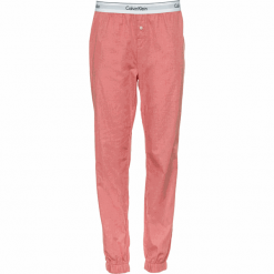 Calvin Klein damskie spodnie od piżamy QS5934E JOGGER M łososiowe. Różowe piżamy damskie Calvin Klein, m, bez wzorów, bez rękawów. Za 239,00 zł.