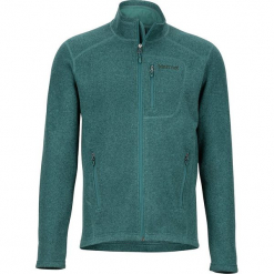 Kurtka polarowa "Drop Line" w kolorze morskim. Niebieskie kurtki męskie Marmot, m, z polaru. W wyprzedaży za 218,95 zł.