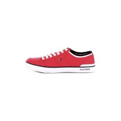 Buty Tommy Hilfiger FM00543CV. Czerwone trampki męskie TOMMY HILFIGER, bez wzorów, bez zapięcia. Za 363,96 zł.
