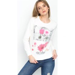 Bluzy damskie: Biała Bluza Prefer