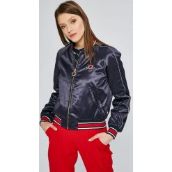 Tommy Hilfiger - Kurtka bomber Sandra. Szare bomberki damskie TOMMY HILFIGER, m, z elastanu. W wyprzedaży za 669,90 zł.