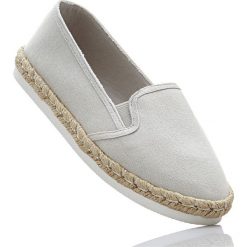 Espadryle bonprix jasnoszary. Szare baleriny damskie marki bonprix, bez wzorów, sportowe, bez obcasa. Za 34,99 zł.