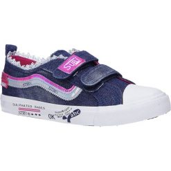 Granatowe trampki jeansowe na rzepy casu a9059. Trampki dziewczęce Casu, bez wzorów, z jeansu, na rzepy. Za 44,99 zł.