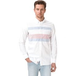 Tommy Hilfiger Ithaca Koszula Biały. Białe koszule męskie TOMMY HILFIGER, s, w paski, z bawełny, bez kołnierzyka, z długim rękawem. Za 462,95 zł.