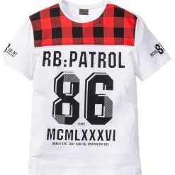 T-shirty męskie z nadrukiem: T-shirt Regular Fit bonprix biały z nadrukiem