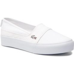 Tenisówki LACOSTE - Marice Plus Grand 119 2 Cfa 7-37CFA003321G Wht/Wht. Białe półbuty damskie Lacoste, bez wzorów, z gumy, bez zapięcia. Za 329,99 zł.