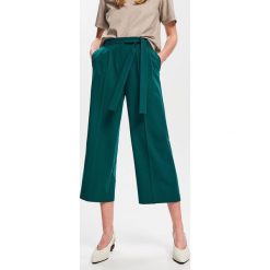 Kuloty z paskiem - Khaki. Brązowe kuloty damskie Reserved, bez wzorów. Za 119,99 zł.