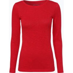 Marc O'Polo - Damska koszulka z długim rękawem, czerwony. Czerwone t-shirty damskie marki Marc O'Polo, xl, polo. Za 179,95 zł.