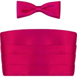 Różowy pas smokingowy (amarantowy) z muszką slim. Różowe muszki męskie Modini Moda Męska, na co dzień, bez wzorów, z poliesteru, eleganckie. W wyprzedaży za 99,00 zł.