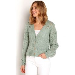 Happy Holly Sweter Angelina miętowy female zielony 32/34. Zielone swetry damskie Happy Holly, bez wzorów, z materiału, z długim rękawem, długie, bez kaptura. Za 159,00 zł.