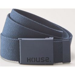 Pasek parciany - Niebieski. Niebieskie paski męskie marki House, w paski. Za 25,99 zł.