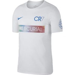 Nike Koszulka Ronaldo M NK Dry Tee Mercurial biała r. L (882703 100). Białe t-shirty męskie Nike, l. Za 119,00 zł.