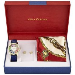 Vera Verona Zestaw Upominkowy Dla Kobiet Z Zegarkiem mwf16-081. Brązowe zegarki damskie Vera Verona. Za 249,00 zł.