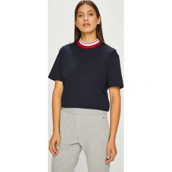 Calvin Klein - Top. Niebieskie topy damskie marki Calvin Klein, s, z bawełny. W wyprzedaży za 159,90 zł.