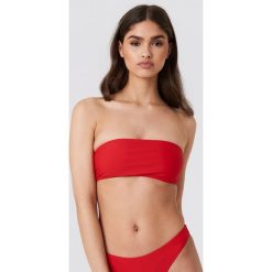 Stroje dwuczęściowe damskie: NA-KD Swimwear Góra bikini bandeau – Red