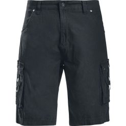 Bermudy męskie: Gothicana by EMP Army Vintage Shorts Krótkie spodenki czarny