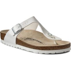 Japonki BIRKENSTOCK - Gizeh 043731 White. Białe klapki męskie Birkenstock, ze skóry ekologicznej, bez zapięcia. W wyprzedaży za 149,00 zł.