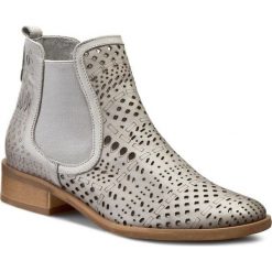 Buty zimowe damskie: Sztyblety ROBERTO – 486 Szary
