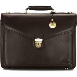 Teczka 02-3-145-4. Żółte aktówki damskie Wittchen, w paski, eleganckie, małe, bez dodatków. Za 1999,00 zł.