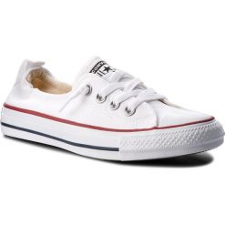 Trampki CONVERSE - Ct Shoreline Slip 537084 White. Białe półbuty damskie Converse, bez wzorów, z gumy, bez zapięcia. W wyprzedaży za 159,00 zł.