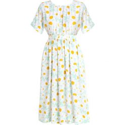 Madewell PRINT DRESS WITH CUTOUT TIE BACK Długa sukienka sea haze. Niebieskie długie sukienki Madewell, xxl, z materiału, z długim rękawem, oversize. Za 669,00 zł.