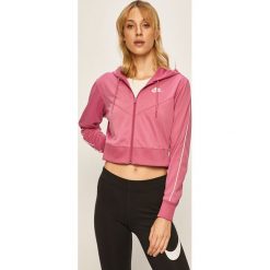Nike Sportswear - Bluza. Czarne bluzy damskie Nike Sportswear, s, z aplikacjami, z elastanu, bez rękawów, z kapturem. W wyprzedaży za 219,90 zł.