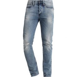 Denham BOLT Jeans Skinny Fit blue denim. Niebieskie jeansy męskie marki Denham, m, bez wzorów. Za 669,00 zł.