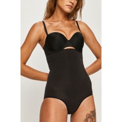 Spanx - Figi modelujące Higher Power. Czarne majtki damskie wyszczuplające Spanx, s, bez wzorów, z elastanu. Za 229,90 zł.