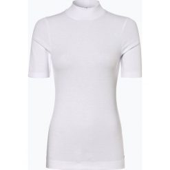 Tommy Hilfiger - T-shirt damski, biały. Białe t-shirty damskie TOMMY HILFIGER, l, bez wzorów, prążkowane, ze stójką. Za 139,95 zł.