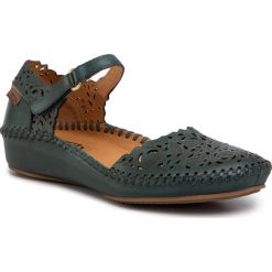 Półbuty PIKOLINOS - 655-0906 Emerald. Zielone półbuty damskie Pikolinos, bez wzorów, ze skóry, bez obcasa, na płaskiej podeszwie, bez zapięcia. Za 429,00 zł.