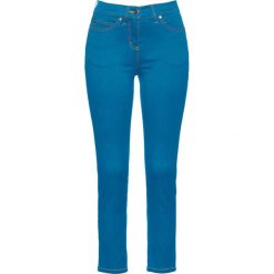 Dżinsy 7/8 "Mega-stretch" bonprix niebieski "stone". Niebieskie jeansy damskie marki bonprix. Za 89,99 zł.