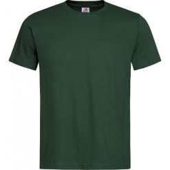 Butelkowy Zielony Bawełniany T-Shirt Męski Bez Nadruku STEDMAN Koszulka, Krótki Rękaw, Basic, U-neck TSJNPLST2000bottlegreen. Żółte koszulki męskie Stedman, m, z nadrukiem, z bawełny, casualowe, bez kołnierzyka, krótkie. Za 24,00 zł.