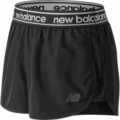 New Balance WS81134BK. Czarne spodenki sportowe damskie New Balance, na jesień, l, bez wzorów, z materiału, sportowe, do biegania. W wyprzedaży za 99,99 zł.