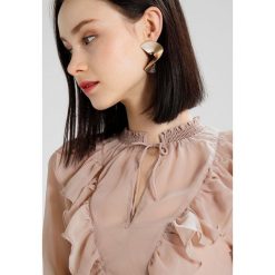 Bluzki asymetryczne: Saint Tropez BLOUSE WITH RUFFLE Bluzka fawn