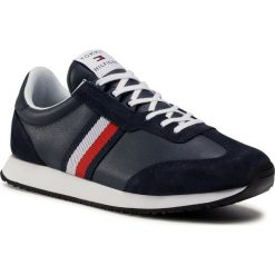 Sneakersy TOMMY HILFIGER - Lo Mix Runner Stripes FM0FM03003 Desert Sky DW5. Niebieskie sneakersy męskie TOMMY HILFIGER, bez zapięcia. Za 449,00 zł.