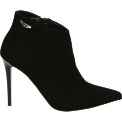 Botki - 6206 CAM NERO. Czarne botki damskie skórzane Venezia. Za 369,00 zł.