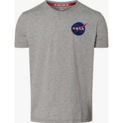 Alpha Industries - T-shirt męski, szary. Szare t-shirty męskie Alpha Industries, s, z nadrukiem, bez kołnierzyka. Za 159,95 zł.