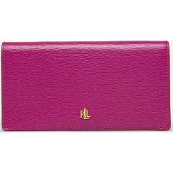 Lauren Ralph Lauren - Portfel skórzany. Różowe portfele damskie Lauren Ralph Lauren, bez wzorów, z poliesteru. Za 549,90 zł.