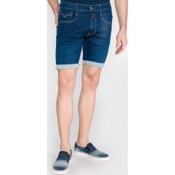 Replay Anbass Szorty Niebieski. Niebieskie spodenki i szorty męskie Replay, bez wzorów, z elastanu. Za 542,95 zł.