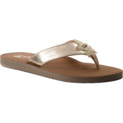 Chodaki damskie: Japonki TOMMY JEANS - Glitter Beach Sandal EN0EN00065 Light Gold 708