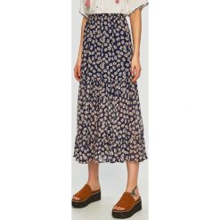 Jacqueline de Yong - Spódnica. Niebieskie spódniczki damskie Jacqueline de Yong, na co dzień, w kwiaty, z poliesteru, casualowe, maxi, rozkloszowane. W wyprzedaży za 59,90 zł.