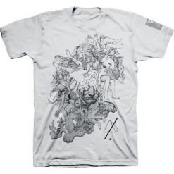 Linkin Park Coral Faces T-Shirt szary. Szare t-shirty męskie z nadrukiem Linkin Park, xl, z okrągłym kołnierzem. Za 32,90 zł.