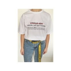 Error White. Czarne t-shirty męskie Back to black, l, z nadrukiem, z bawełny, bez kołnierzyka. Za 58,65 zł.