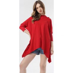 Czerwona Tunika Olerose. Czerwone tuniki damskie Born2be, xl, bez wzorów, bez kołnierzyka, bez rękawów. W wyprzedaży za 74,99 zł.